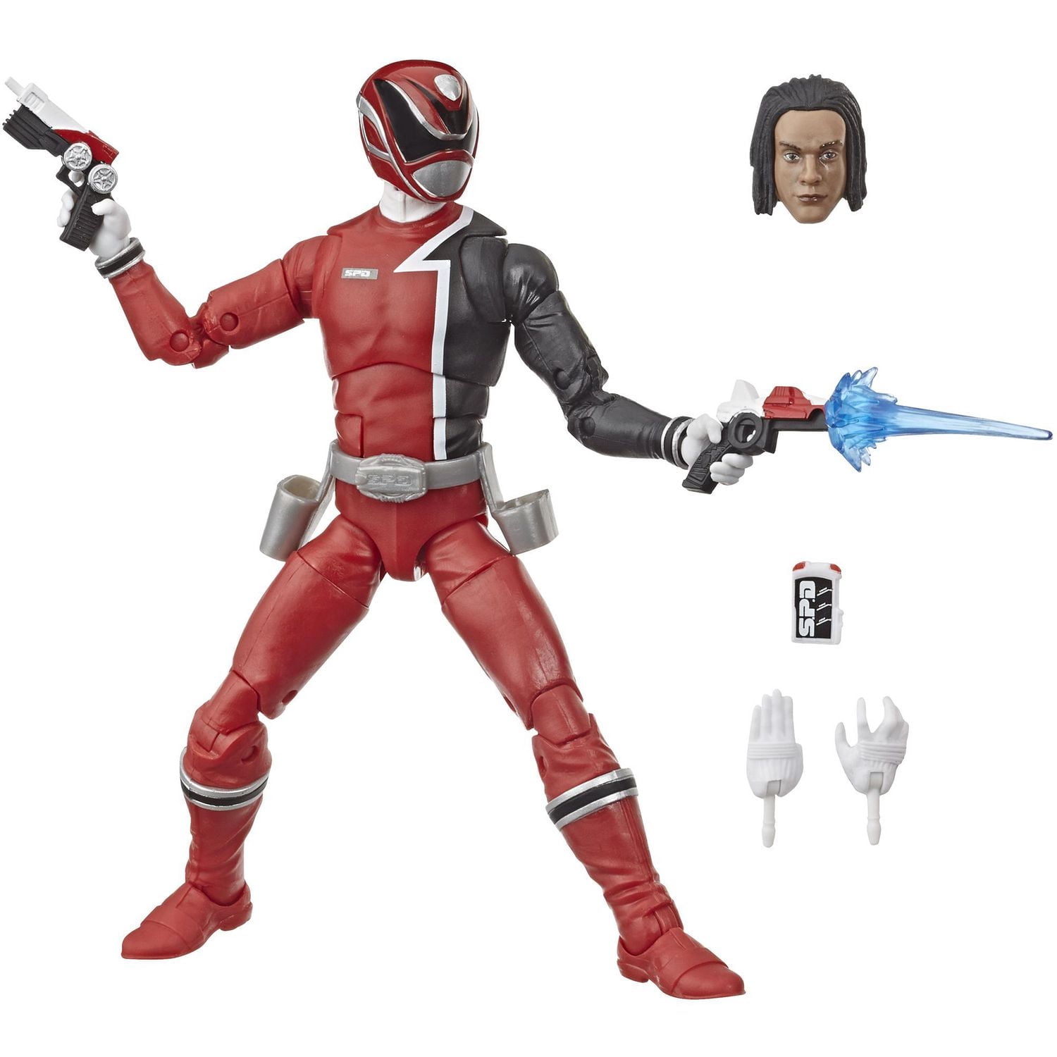 Power Rangers Lightning Collection 6-Inch S.P.D. Red Ranger Collectible Action Figure Toy