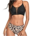 thumbnail image 2 of WREESH Ista Lady Containing Pector Pad Solid Bikini Set Deux Pièces Maillot de Bain, 2 of 9