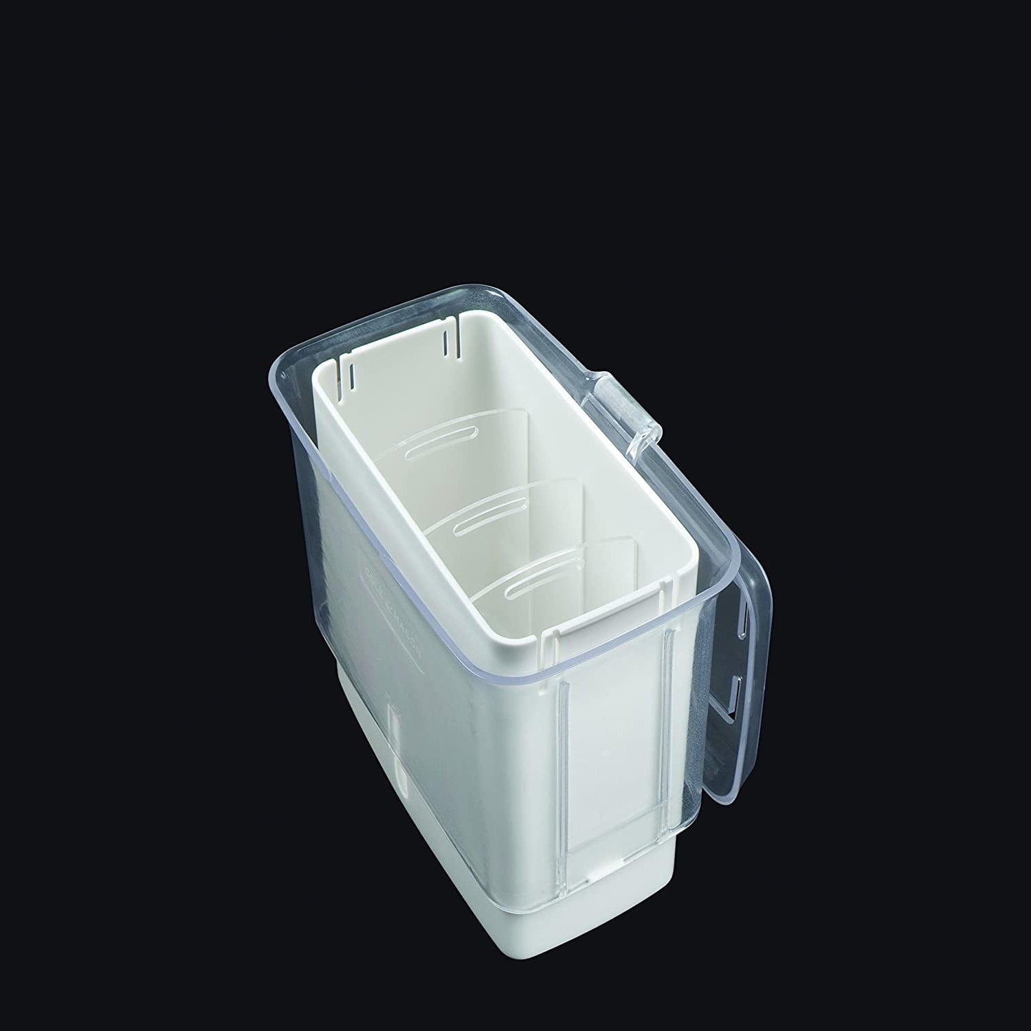 Cole & Mason Herb Saver Container with Dividers | Clear Acrylic Pod for Fridge | Keeps Herbs Fresh Longer