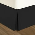thumbnail image 2 of Nestl Easy Fit 14” inch Tailored Drop Pleated Microfiber Bed Skirt Dust Ruffle, Twin XL, Black, 2 of 4