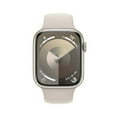 thumbnail image 2 of Restored Premium Apple Watch Series 9 (GPS, 41mm) Starlight Aluminum Case with Starlight Sport Band M/L (Refurbished), 2 of 5