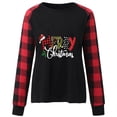 thumbnail image 4 of SELONE Christmas Shirts for Women Holiday Time Long Sleeve Xmas Pullover Tops Merry Christmas Tees Blouses Plaid Christmas Themed Clothing Christmas Outfits Ideas Holiday Attire Red M, 4 of 7