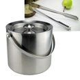 thumbnail image 1 of Refrigerador BLESIY Doble Pared de acero Inoxidable Tapa Barra Ensalada Cubo de hielo, 1 of 8