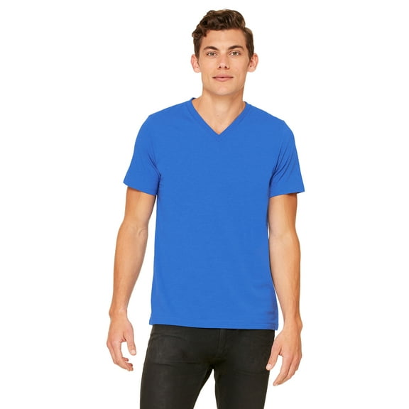 Bella   Canvas Unisex Jersey Short Sleeve V-Neck Tee , 3005 , True Royal , X-Large