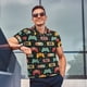 thumbnail image 4 of Balery Retro Video Game Camisa Polo de Hombre con Estampado, de Manga Corta y Tejido Medio, Camisa Tipo Golf Polo-Medium, 4 of 6