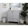 thumbnail image 2 of 30 inch Single Bathroom Vanity in Grey with Backsplash, 2 of 7