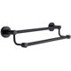 thumbnail image 1 of Toallero/barras de pared de 2 radios, 40 cm de longitud, acero inoxidable para baño, cocina (negro), 1 of 5