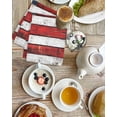 thumbnail image 7 of Vintage American Flag Hand Towels Set, Waffle Weave Kitchen Towels 2 Pieces, Country Wooden USA Flag Microfiber Hair Face Bath Tea Towel Absorbent Quick Drying Cleaning Dish Cloths, 15.7"x23.6", 7 of 7