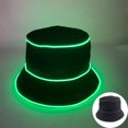 thumbnail image 2 of LED Light Up Bucket Hat Glowing Fisherman Hat Neon Party Hat For Festival Rave Concert Night Club Costume, Battery Not Included One Size, 2 of 10