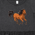 thumbnail image 4 of Inktastic Wild Mustang Horse Galloping Girls Toddler Dress, 4 of 5