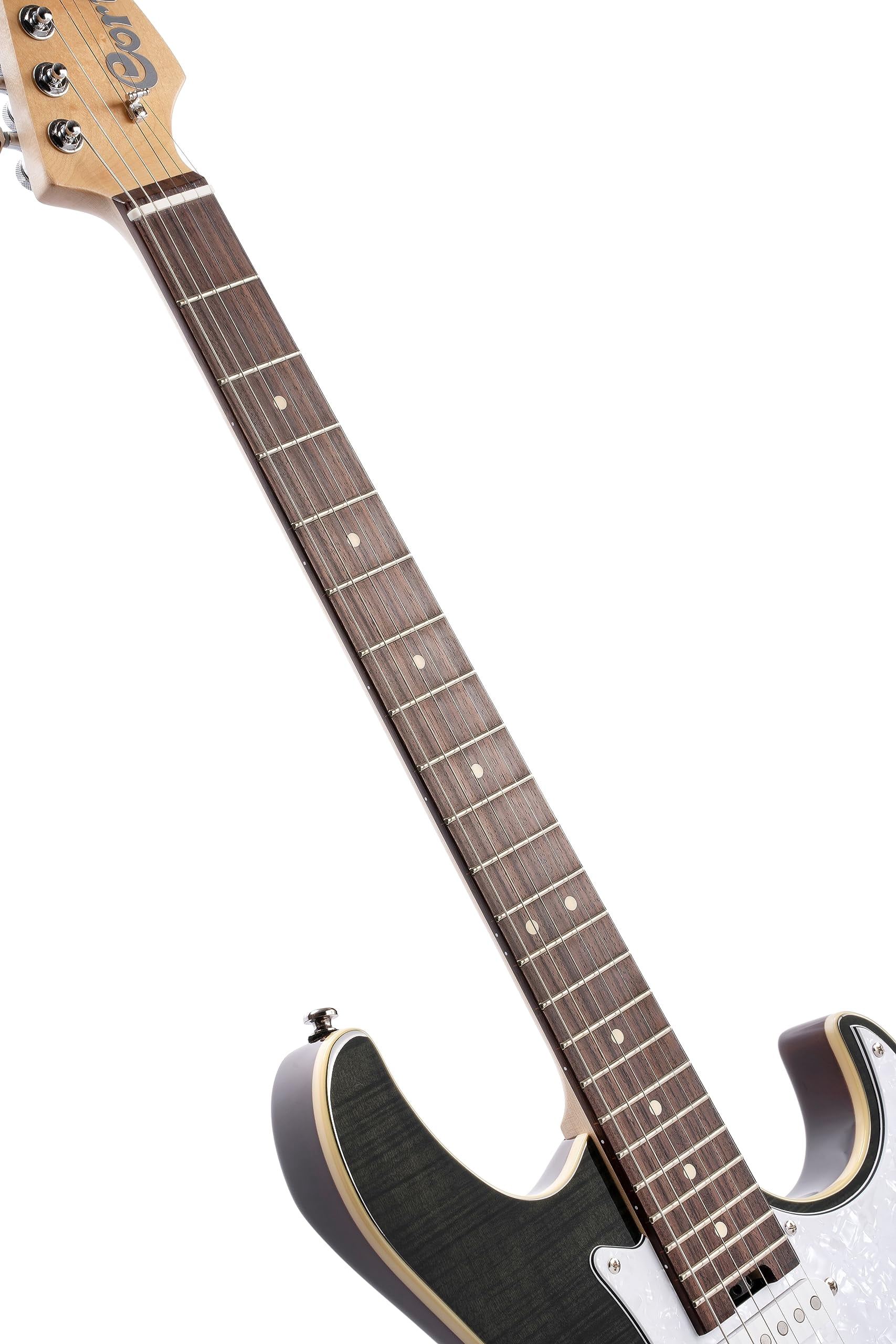 Cort G280SELECTTBK G Series Double Cutaway Electric Guitar - Trans Black