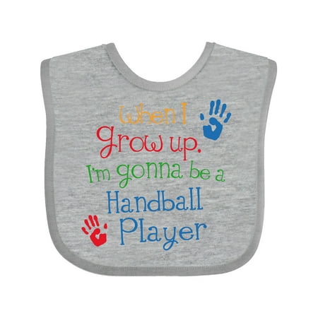 

Inktastic Handball player Future Gift Baby Boy or Baby Girl Bib