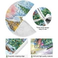 thumbnail image 2 of FMSHPON Winter Village Xmas Christmas Tree Skirt Stand Mat for Holiday Party Decoration Indoor Outdoor 48 inches, 2 of 6