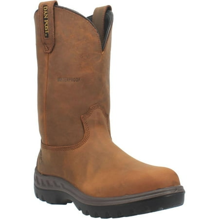 

Dan Post Men s Cummins Waterproof Western Work Boot Soft Toe Tan 13 D(M) US