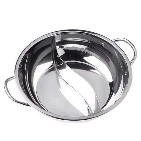 

NUOLUX 1Pc Shabu Shabu Pot Induction Cooker Pot Stainless Steel Hot Pot Kitchenware