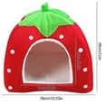 thumbnail image 3 of Winter Indoor House House Padded House Folding Yurt Strawberry Tent, Xinsrenus Under $5! Winter Indoor House House Padded, 3 of 3