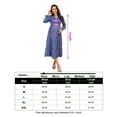 thumbnail image 5 of Maternity Dress Womens Fall Long Sleeve Tie Crew Neck Maxi Dress Tiered Ruffle Flowy Long Dresses, 5 of 5