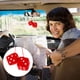 thumbnail image 3 of Muyoka Colgador de dados para espejo retrovisor de coche, adorno de dados de coche peludo y esponjoso, dados de felpa colgantes cuadrados Retro de 7,5 cm con puntos, accesorios de coche para decoració Muyoka Hogar, 3 of 6