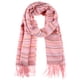 thumbnail image 1 of INSPIRAR CHIC Mujeres Bufandas de Cachemira Mezclada a Cuadros Coloridos, Chal de Invierno Suave y Cálido con Flecos 74.8x27.6" Rojo Rosa, 1 of 6
