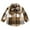 Brown, variant on Usaibhir Toddler Baby Boy Girl Shirt Flanne Jacket Plaid Long Sleeve Button Down Shirt Kids Fall Winter Shacket Kids Coat