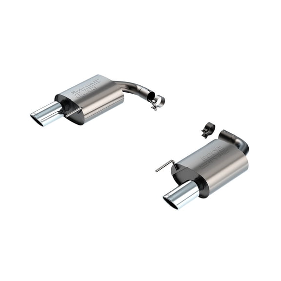 Borla S-Type Axle-Back Exhaust System for 2024-2025 Ford Mustang EcoBoost 2.3L with Chrome Tips