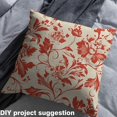 thumbnail image 2 of Homewish Cute Flower Fabric by the Yard 3 Yard,Rustic Floral Sewing Fabric,Beige Red Room Decor Fabric by the Yard For Girls,Luxury Bedroom Decor, 2 of 6