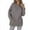 Gray, variant on Azrian Women's Fashion Hoodies & Sweatshirts Clearance,Plus Size Women's Casual Solid Color Round Neck Loose Pocket Long Sleeve Sweatshirt on Sale