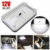 Lierteer White 36 LED RV Car Interior Dome Roof Ceiling Reading Trunk Light Lamp 12V