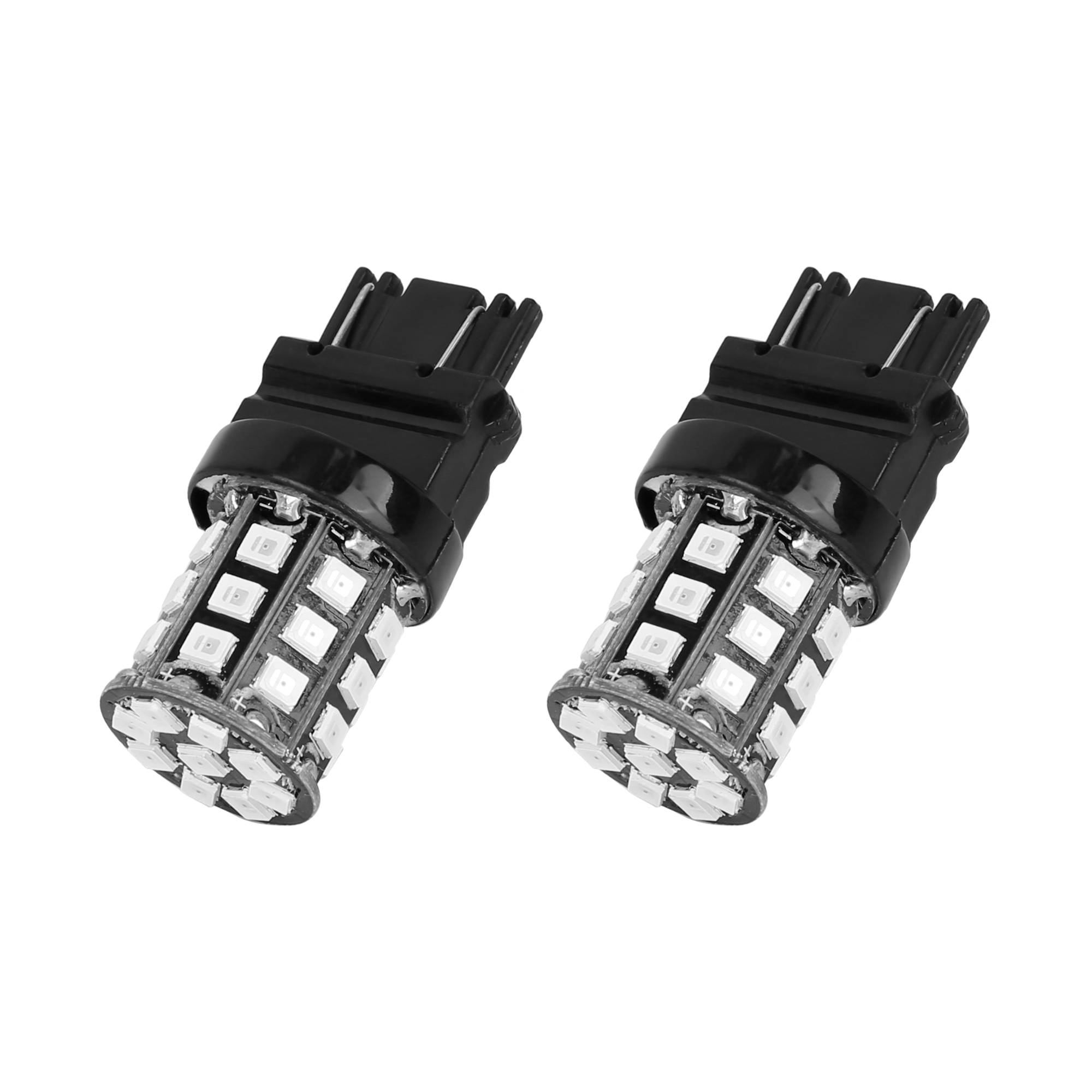 2pcs Yellow 2835 Car 3157 LED Light Reverse Stop Turn Signal Parking