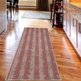 thumbnail image 2 of Lavender Decorative Rug, Stripes and Flowers Ribbons Romantic Country Spring Season Inspired Design Art, Quality Carpet for Bedroom Dorm and Living Room, 6 Sizes, Blush Peach, by Ambesonne, 2 of 2