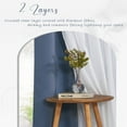 thumbnail image 2 of NICETOWN Blackout Curtains for Living Room, Grommet Room Darkening Ruffle Cute Thermal Insulated Drapes for Kid Room, W52 x L90, Set of 2, Blue Haze, 2 of 7