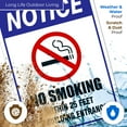 thumbnail image 5 of No Smoking Within 25 Feet of Building Entrance Sign,, 5 of 8