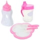 thumbnail image 1 of 1 Set de biberón y cubiertos para muñeca, biberón de juguete, modelo de botella de agua para muñeca bebé, 1 of 7