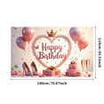 thumbnail image 3 of Elegant Design Birthday Party Decorative Banner Balloons Celebration Theme for Birthday Party Romantic Decoration Indoor Event, 3 of 9