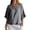 Black, variant on Women's Plaid Shirts Crew Neck 3/4 Sleeves Flounce Trim Tees Summer Gingham Tops 1950s Vintage Casual Blouses Red M