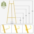 thumbnail image 6 of Yacona Gold Easel Stand for Sign, Heavy Duty Easel for Painting, Metal Poster Stand with Adjustable Chain, for Welcome Sign, Display, 6 of 6