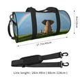 thumbnail image 4 of KLL Elephant Dog Sitting Under The Rainbow Duffle Bag For Men Women Sport Gym Fitness Tote Travel Training Workout Basketball Football Weekender, 4 of 8