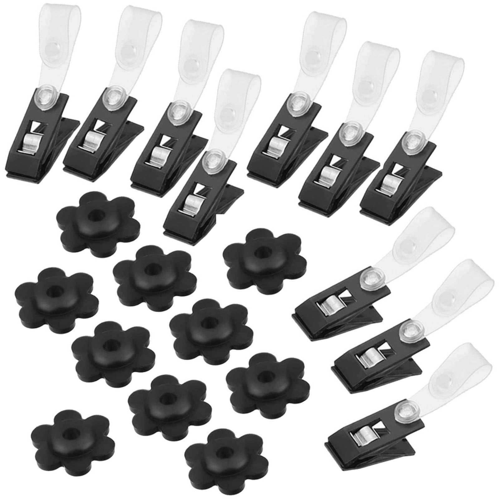 20pcs Seasonal Garden Flags Stoppers, TSV Rubber Stoppers, AntiWind