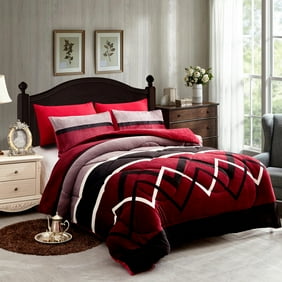 Reversible 2 Piece Fleece Sherpa Down Alternative Comforter Set
