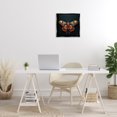 thumbnail image 4 of Stupell Industries Contemporary Vivid Patterned Moth Black Floating Frame Canvas Art, 18 x 18, by RB, 4 of 8