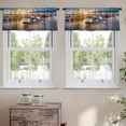 thumbnail image 2 of LALILO Kitchen Curtain Valance Bohemian Dream American Aztec Rod Pocket Window Curtain 52"x 18" Set of 2, 2 of 7