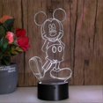thumbnail image 2 of Mickey Mouse 3d Led Night Light Kids Bedroom Table Lamp, 2 of 4