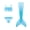 Blue, variant on 【Uhome】3-12Y Girls Mermaid Bathing Suit 3PCS Cute Ruffle Bikini Swimsuits with Fish Tail Kids Beach Swimwear