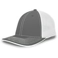 thumbnail image 2 of Pacific Headwear Adult Trucker Hat Graphite/White/Graphite L/Xl, 2 of 2