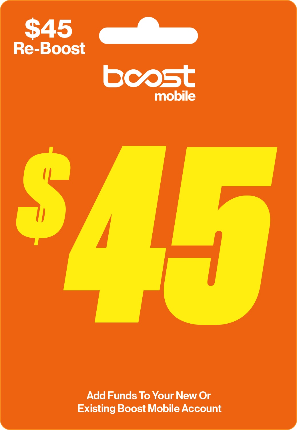 Boost Mobile $45 e-PIN Top Up (Email Delivery)