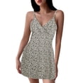 thumbnail image 1 of WILLBEST Vestidos Casuales para Mujer, Vestido de Fiesta Bohemio Estampado para Mujer, Vestido Informal de Verano con Cuello En V, Vestido sin Mangas, Vestido de Playa, Vestido con Vuelo Mediana​​, 1 of 3