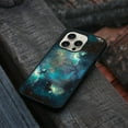 thumbnail image 4 of WIRESTER Shockproof Soft Rubber Cover Case for Apple iPhone 16 Pro 6.3" 2024, Blue Sky Galaxy Nebula, 4 of 5