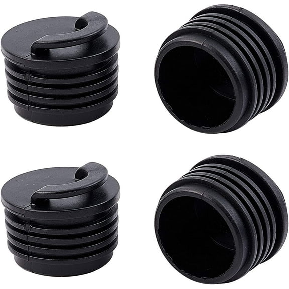 4pcs Kayak Marine Boat Scupper Stoppers Scupper Plugs Bungs for Kayak Canoe Boat Drain Holes Plugs Replacement Black 44x33mm Inner Diameter: 32mm