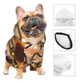 thumbnail image 3 of Fotbe I Love Fall Most Of All Sudadera con Estampado para Perros Pequeños – Suéter con Capucha para Mascotas, Tela Suave de Forro Polar con Bolsillo-Large, 3 of 7
