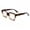 Beige, variant on FEISEDY Classic Square Eyewear Non-prescription Thick Glasses Frame for Women B2461